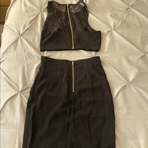 Tobi 2 piece black dress